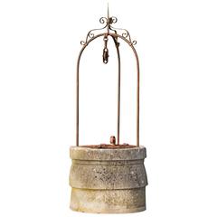 Well, Limestone, Fountain, Decor