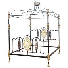  Four Poster Bed with Canopy and Crown  - M4P14