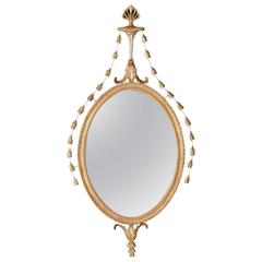 Oval Mirror in the manner of Robert Adam 3