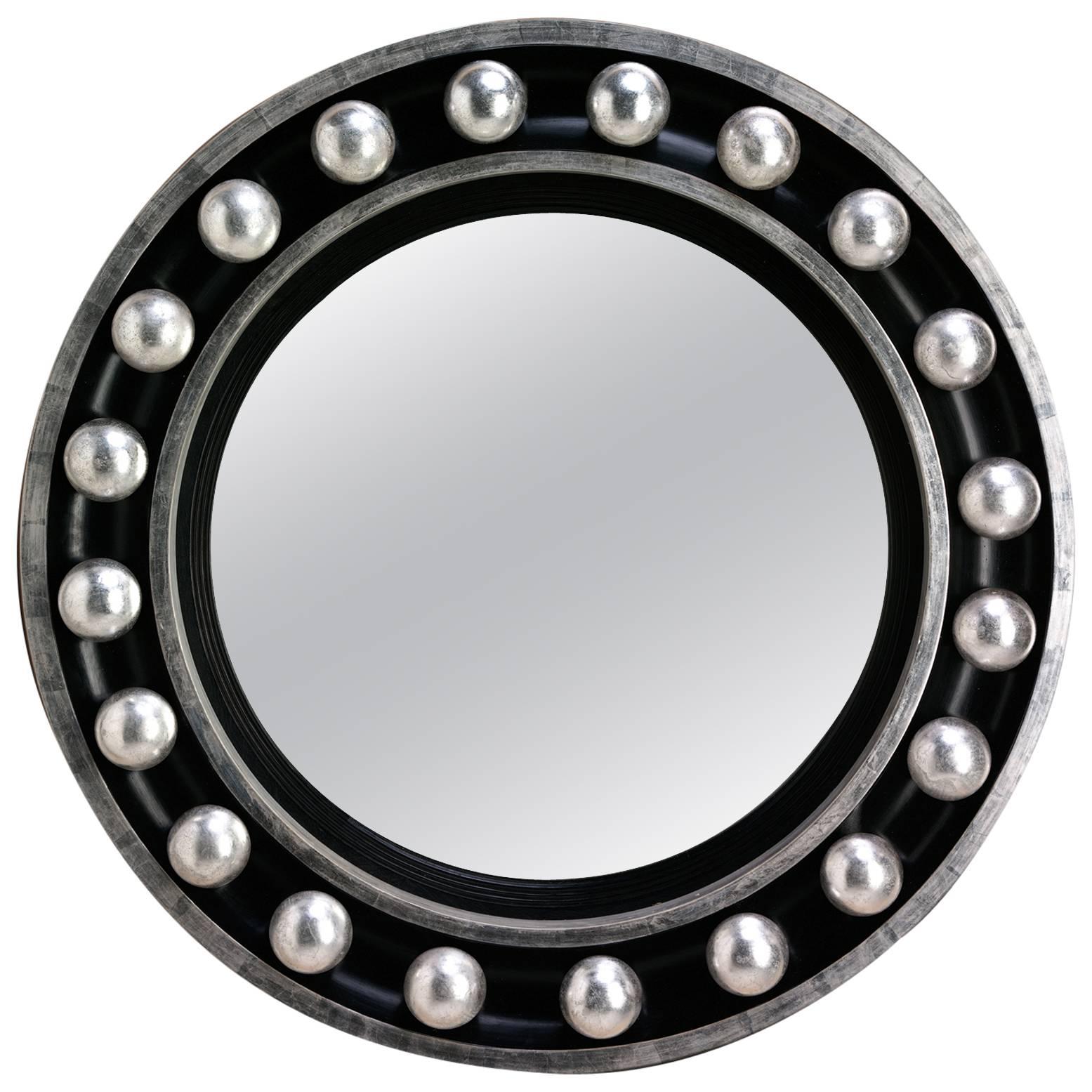 Modernist Classical Convex Mirror For Sale