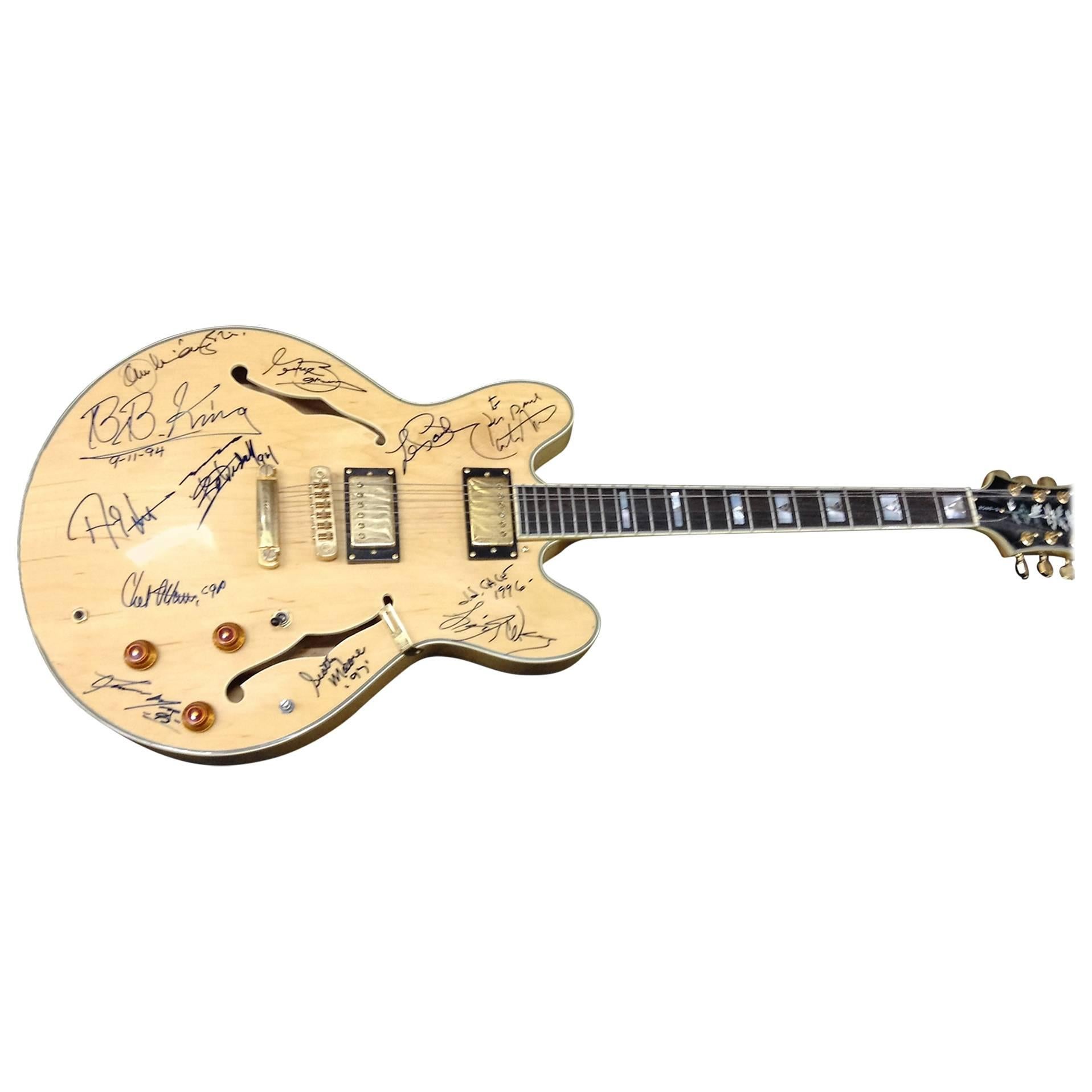 Rock and Roll Legends Autographed Guitar For Sale
