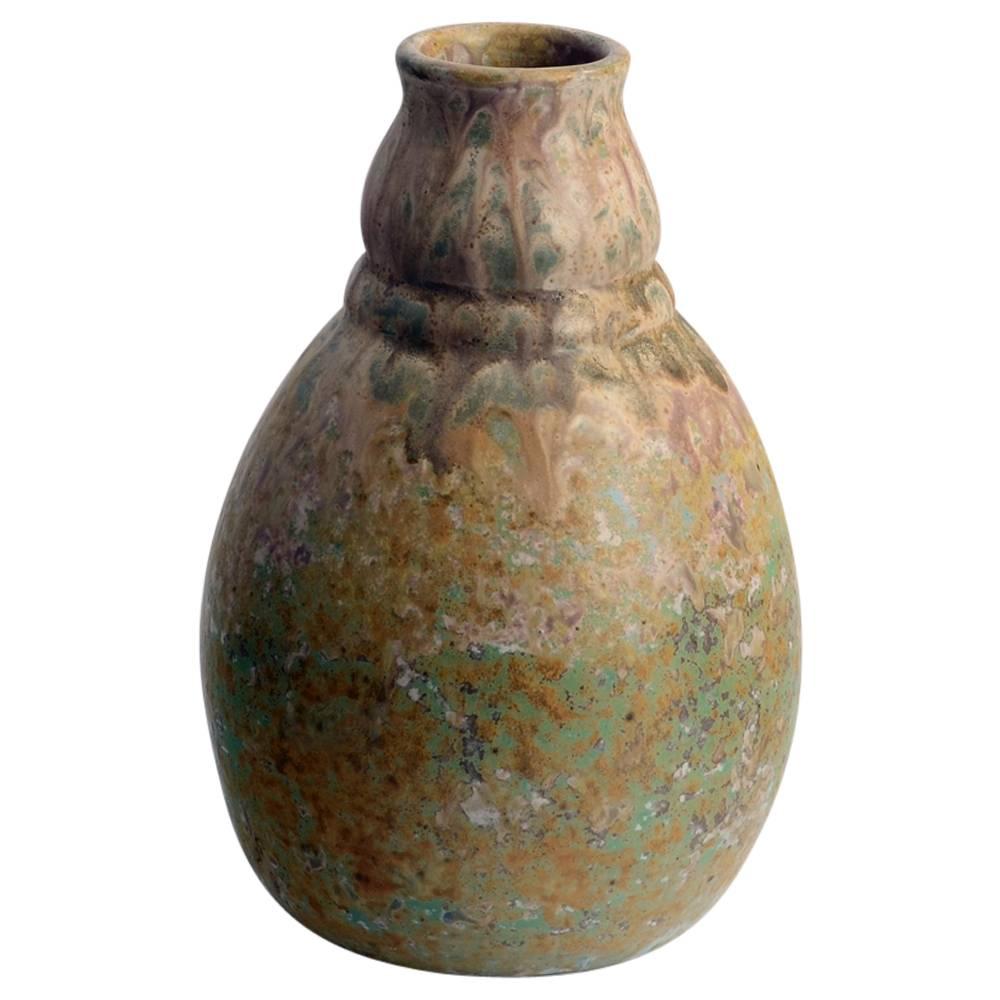 Patrick Nordstrom for Royal Copenhagen, Stoneware Vase with Crystalline Glaze For Sale
