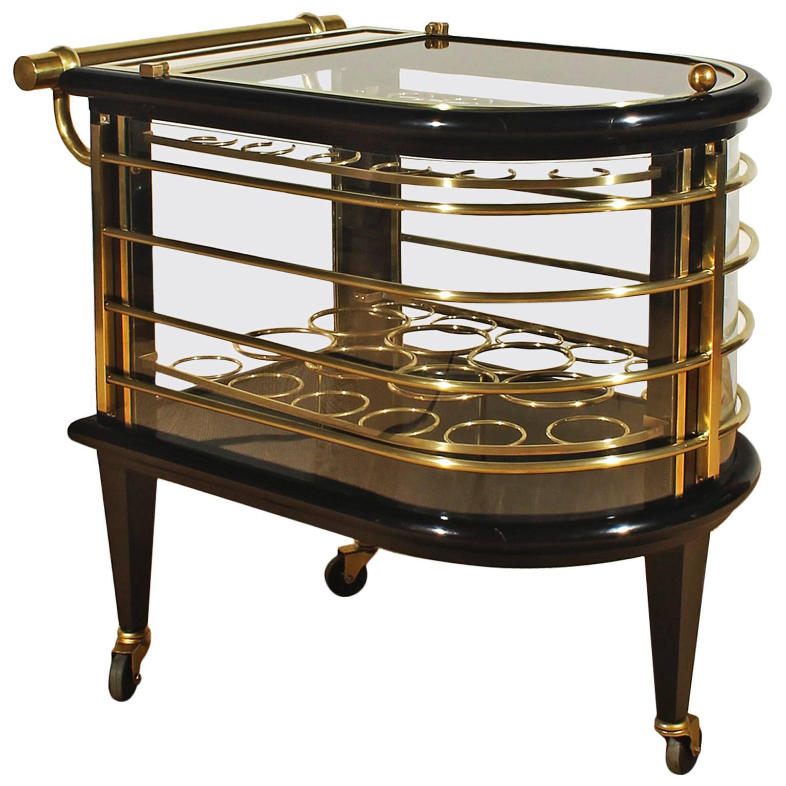 French Art Deco dry barcart at 1stDibs