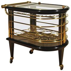 French Art Deco dry bar-cart