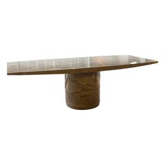 Massive Italian Napoleon Tigre Marble Dining Table