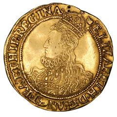Antique Medieval Gold Pound Coin of Queen Elizabeth I - 1594