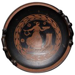 Large Ancient Greek Red Figure Patera, 320 BC