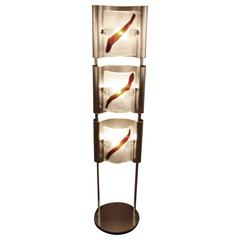 Mazzega Murano Italian Floor Lamp from 1970s