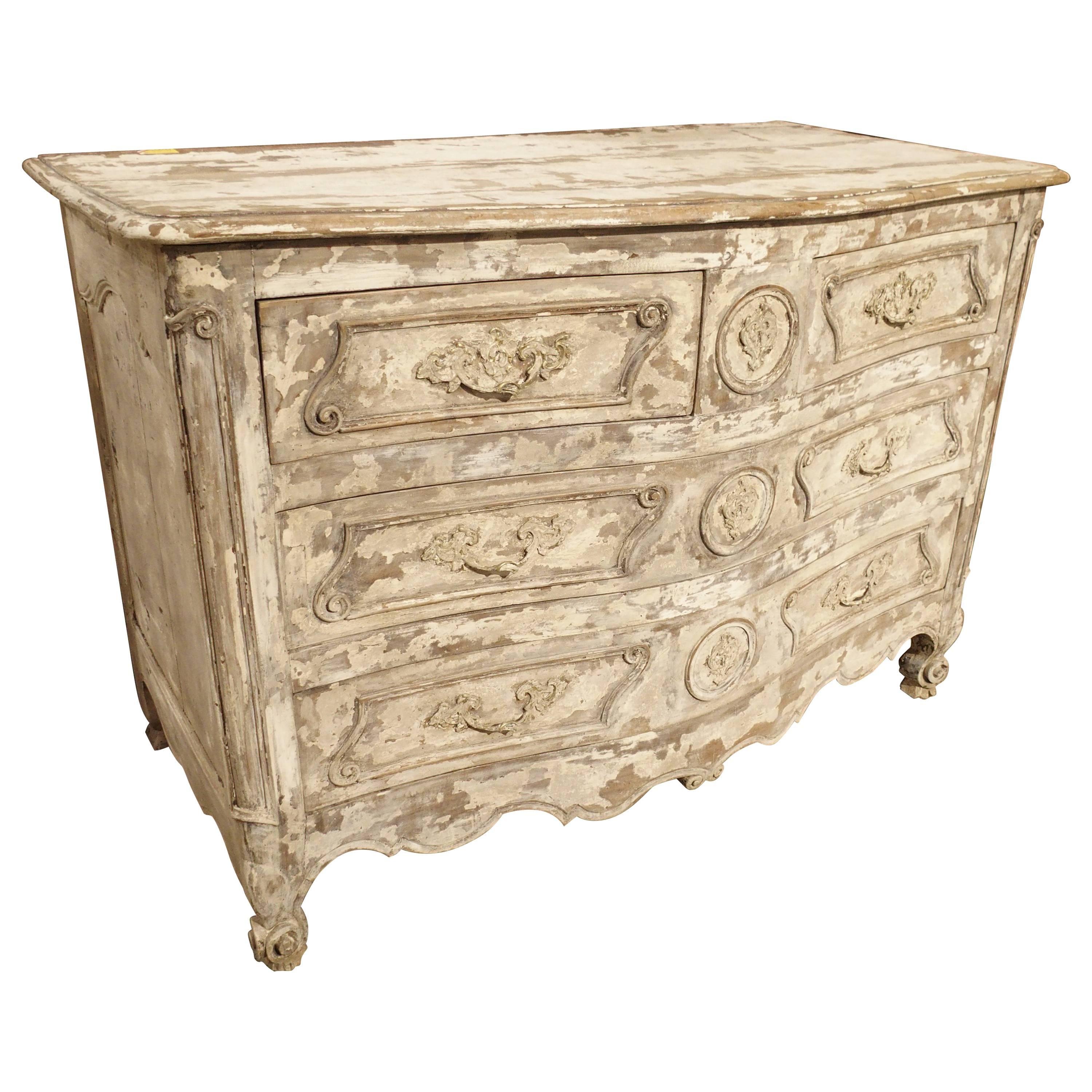 Period Louis XV Parcel Painted Commode