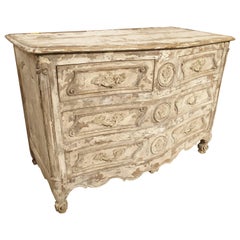 Period Louis XV Parcel Painted Commode