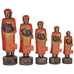 Set of Monk Statues