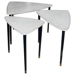 Set of Three Tables in the Style of Aldo Tura 9