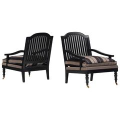 Pair of Colonial Lounge Chairs
