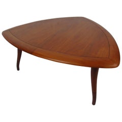 Mid-Century Modern Triangular Coffee Table by Tomlinson