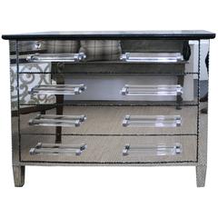 Vintage Regency Style Mirrored Chest