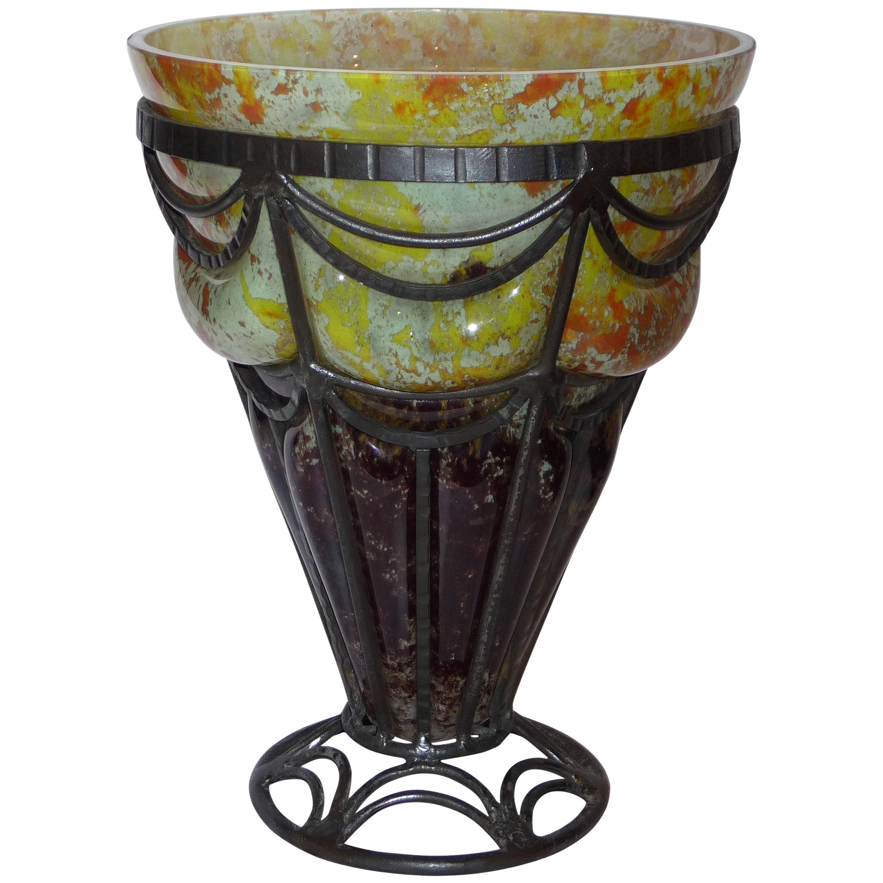 Lorrain Art Deco Vase For Sale