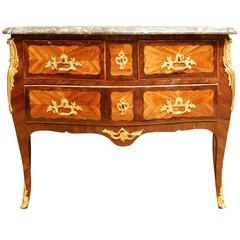 Louis XV Ormolu-Mounted Bombe Commode by Schlichtig