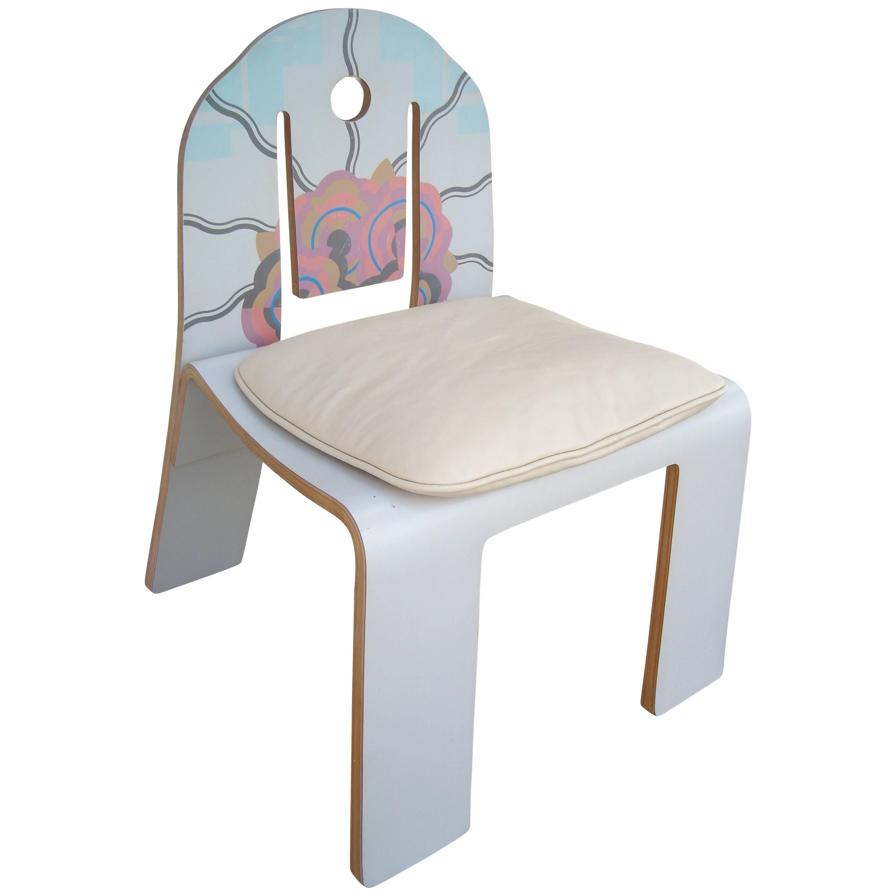 Robert Venturi Art Deco Chair 665 for Knoll, Bentwood Laminate