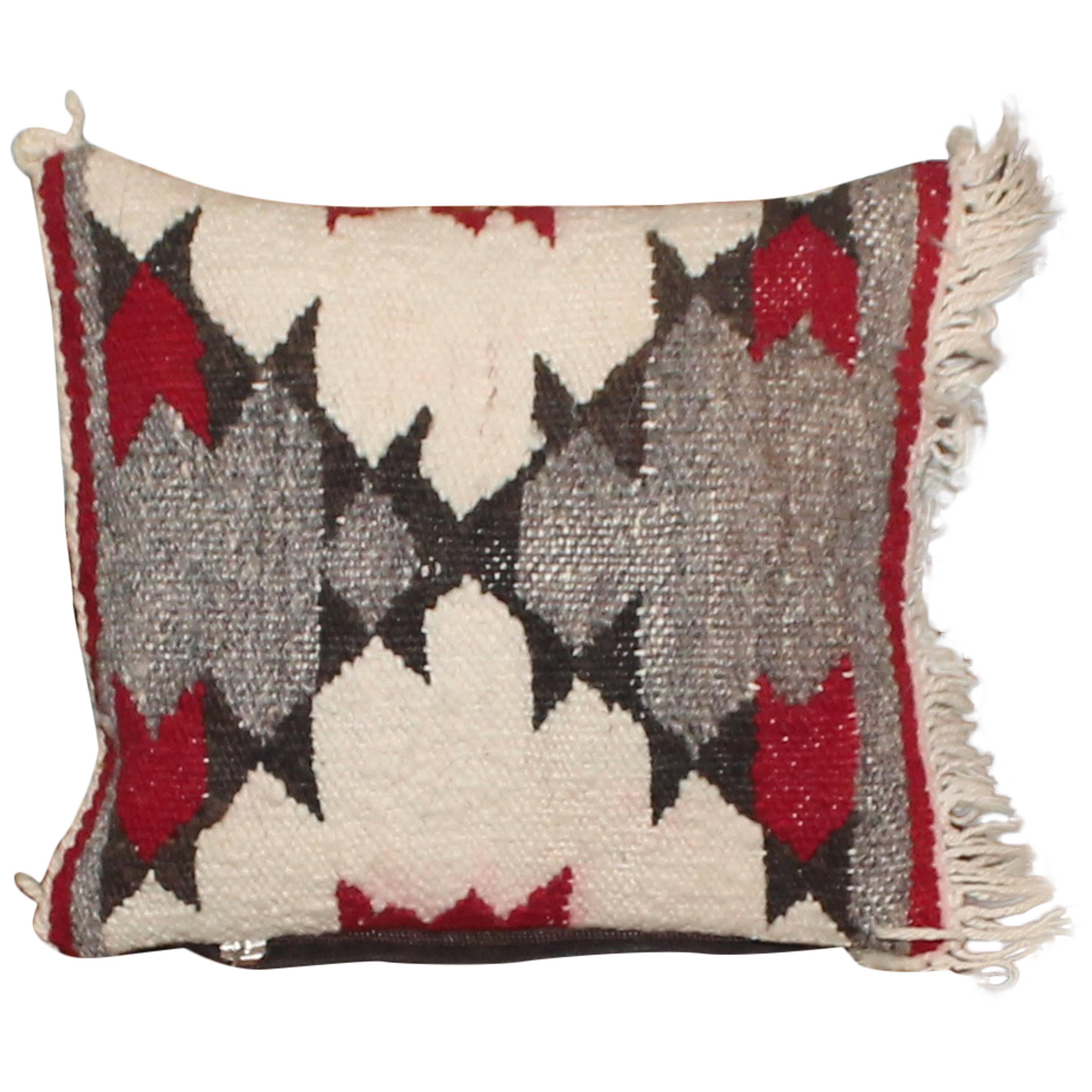 Early Small Navajo Indian Weaving Pillow