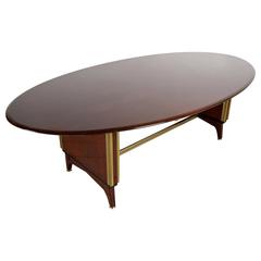 Mid-Century French Dining or Conference Table 5