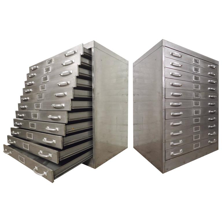 Two Restored Flat File at 1stDibs