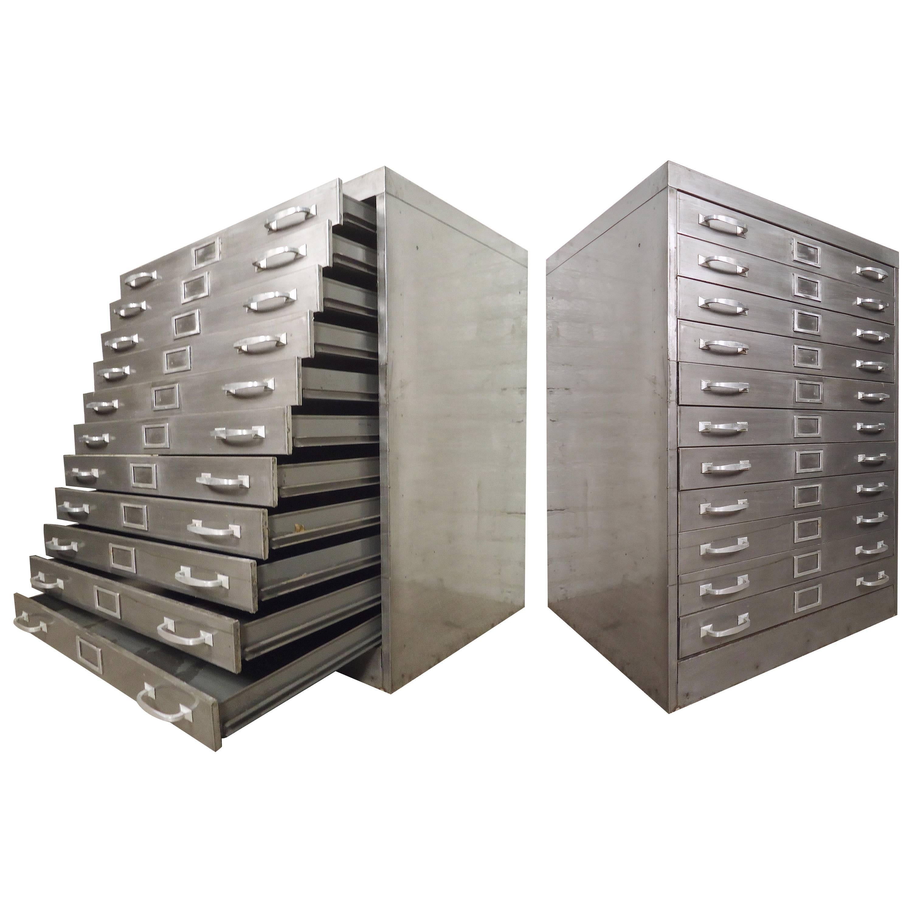 Two Restored Flat File at 1stDibs