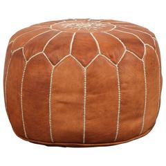Moroccan Handcrafted Leather Camel Ottoman 11