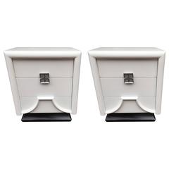 Pair of James Mont Style Nightstands