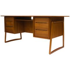 Svend Madsen Teak Floating-Top Desk