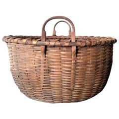 Large 19th Century Taghkanic Gathering Basket