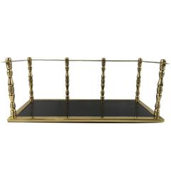 Antique English Brass Book Rack