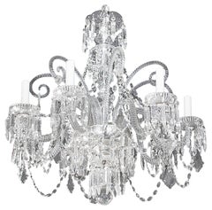 20th Century Italian Crystal and Cut Glass Chandelier