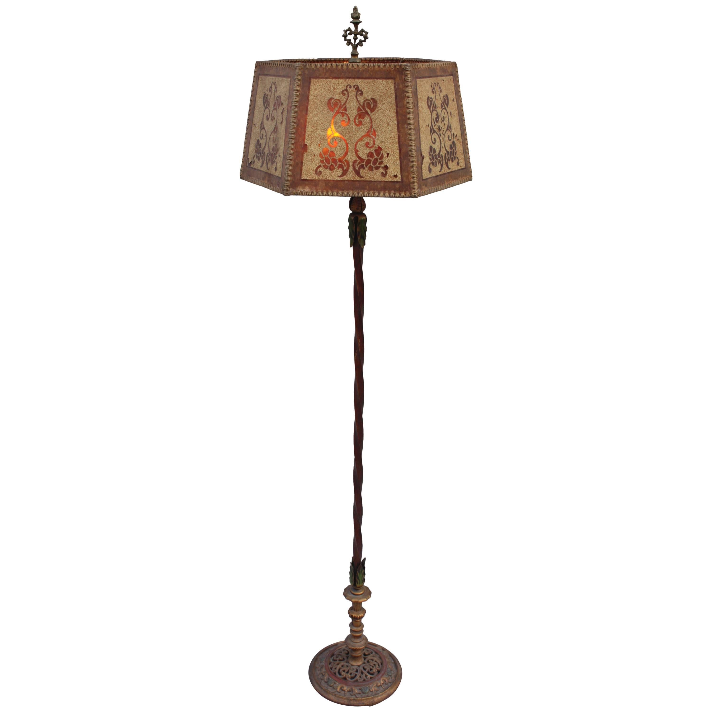 1920s Elegant Spanish Revival Floor Lamp