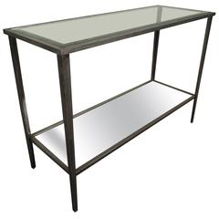 Midcentury Industrial Style Console Table