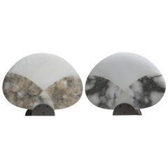 Pair of "Ventagli" Table Lamps by Angelo Mangiarotti for Skipper
