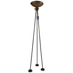 Mid Century Tripod Torchiere Floor Lamp by "Keystone"