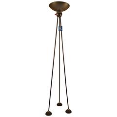 Midcentury Tripod Torchiere Floor Lamp by "Keystone" 8