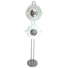 Op Pop Mod Lacquered Concentric Circle Adjustable Floor Lamp