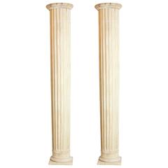 Architectural Pine Columns, Pair