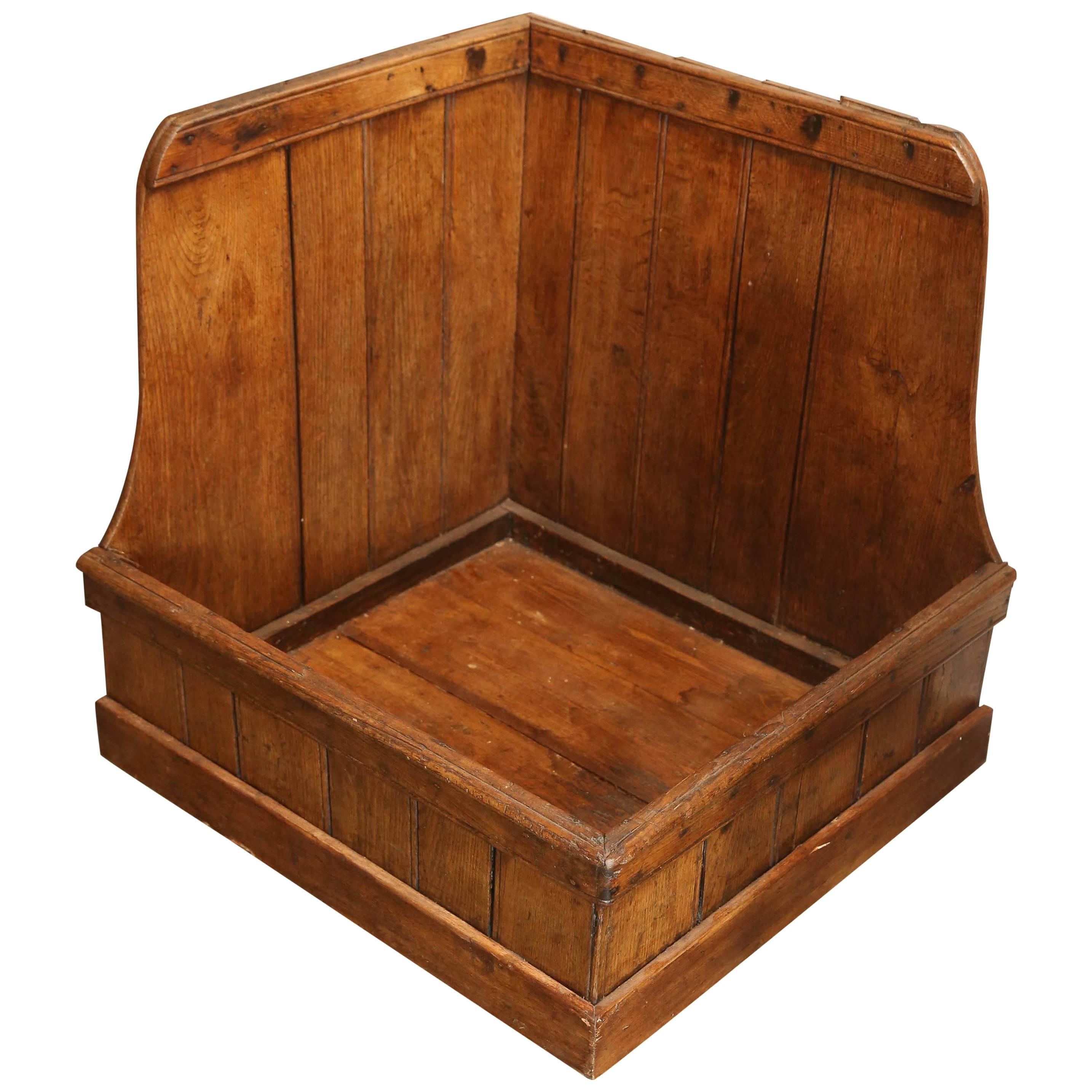 19th Century Pine Dog Bed or Log Storage