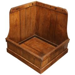 19th Century Pine Dog Bed or Log Storage