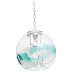 Mid-Century Modern Murano Seed-Glass Chandelier, Mazzega, Italy, 1960s 1