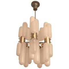 Mid-Century Modern Murano Chandelier by Carlo Nason for Mazzega "Space Age"