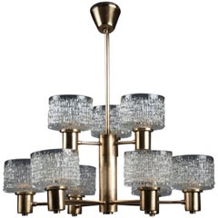 Chandelier attr. to Hans Agne Jakobsson, Sweden, 1970s