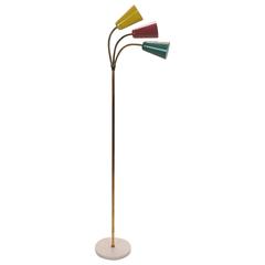 Italian Floor Lamp by Gilardi & Barzaghi Milano 1950s