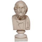 Solid Marble Bust of Homer