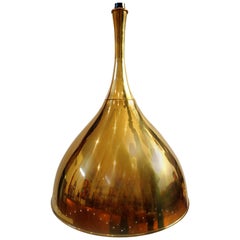 1950s Midcentury Atomic Age Brass Pendant Lamp