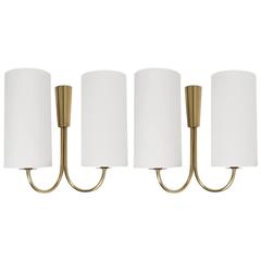 Set of Four 1950s Sconces by Maison Arlus