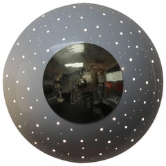 Retro Industrial Perforated Dome Shaped Wall Sconce