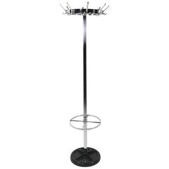 Midcentury Chrome Coat Stand in the Style of Gispen